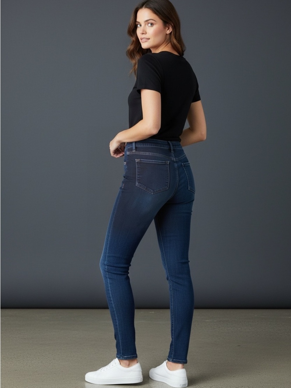 Banana Republic Sculpt Skinny Dark Wash Jeans Petite 30/10 Good Condition - Picture 3 of 8